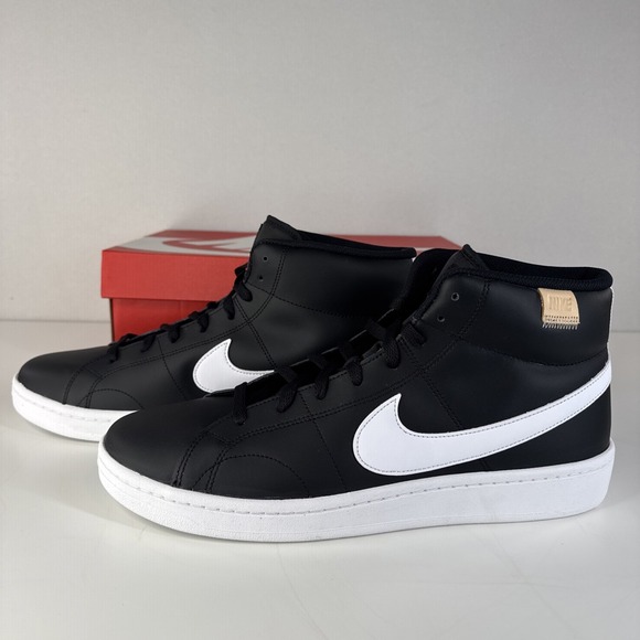 Nike Court Royale 2 Mid Mens Size 13 Black White CQ9179-001 New In Box - Picture 8 of 9